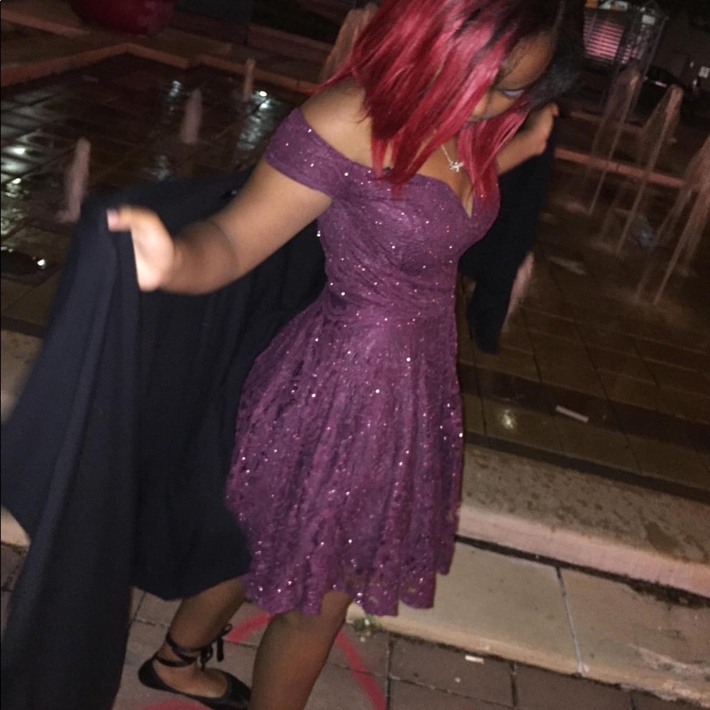 Dark burgundy formal dress